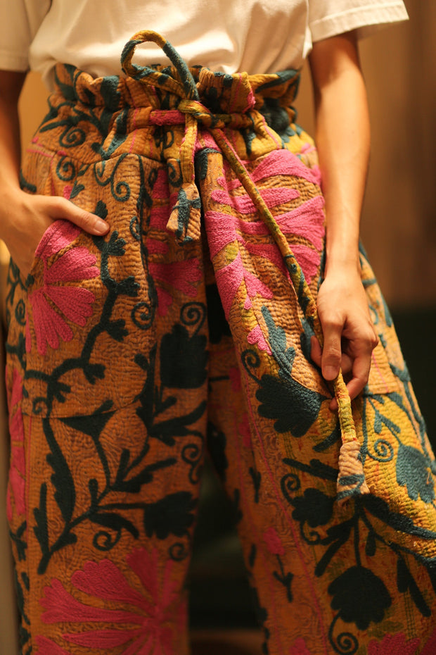 LENA KANTHA TROUSERS MUSTARD