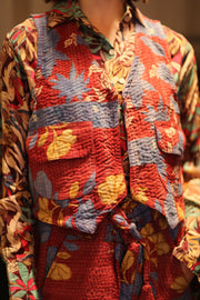 MARLENE KANTHA GILET VEST BERRIES