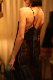 LILY SILK DRESS RED STRIPE