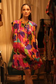 SILK DRESS MARY COLOR BOMB