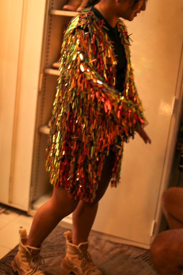 GLITTER SEQUIN KIMONO NIA