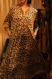 SUSIE SILK DRESS LEO