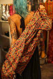 EMBROIDERED SILK BOMBER JACKET LEROY