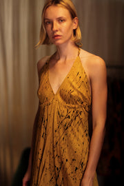 HANNAH SILK DRESS YELLOW POLLOCK