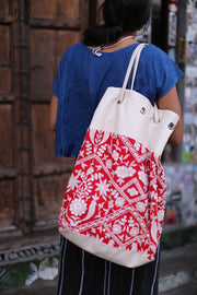 ALMA EMBROIDERED ARTISAN BAG - sustainably made MOMO NEW YORK sustainable clothing, bag slow fashion
