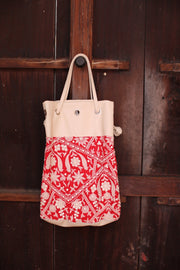 ALMA EMBROIDERED ARTISAN BAG - sustainably made MOMO NEW YORK sustainable clothing, bag slow fashion