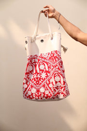 ALMA EMBROIDERED ARTISAN BAG - sustainably made MOMO NEW YORK sustainable clothing, bag slow fashion