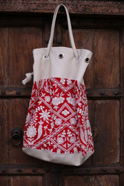 ALMA EMBROIDERED ARTISAN BAG - sustainably made MOMO NEW YORK sustainable clothing, bag slow fashion