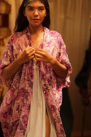 ANDREA EMBROIDERED KIMONO - sustainably made MOMO NEW YORK sustainable clothing, embroidered slow fashion
