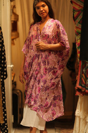 ANDREA EMBROIDERED KIMONO - sustainably made MOMO NEW YORK sustainable clothing, embroidered slow fashion