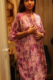 ANDREA EMBROIDERED KIMONO - sustainably made MOMO NEW YORK sustainable clothing, embroidered slow fashion