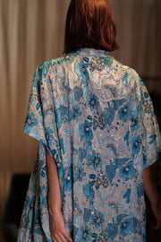 ANDREA EMBROIDERED KIMONO SKY BLUE - sustainably made MOMO NEW YORK sustainable clothing, Coat slow fashion
