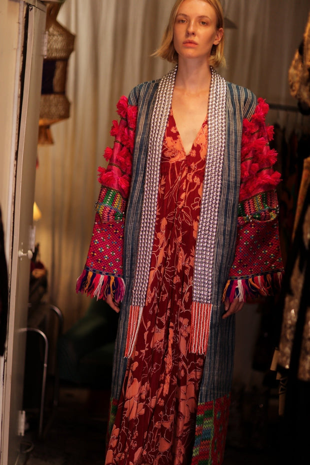 ANOUK EMBROIDERED HANDMADE COAT - sustainably made MOMO NEW YORK sustainable clothing, coatandjacket slow fashion