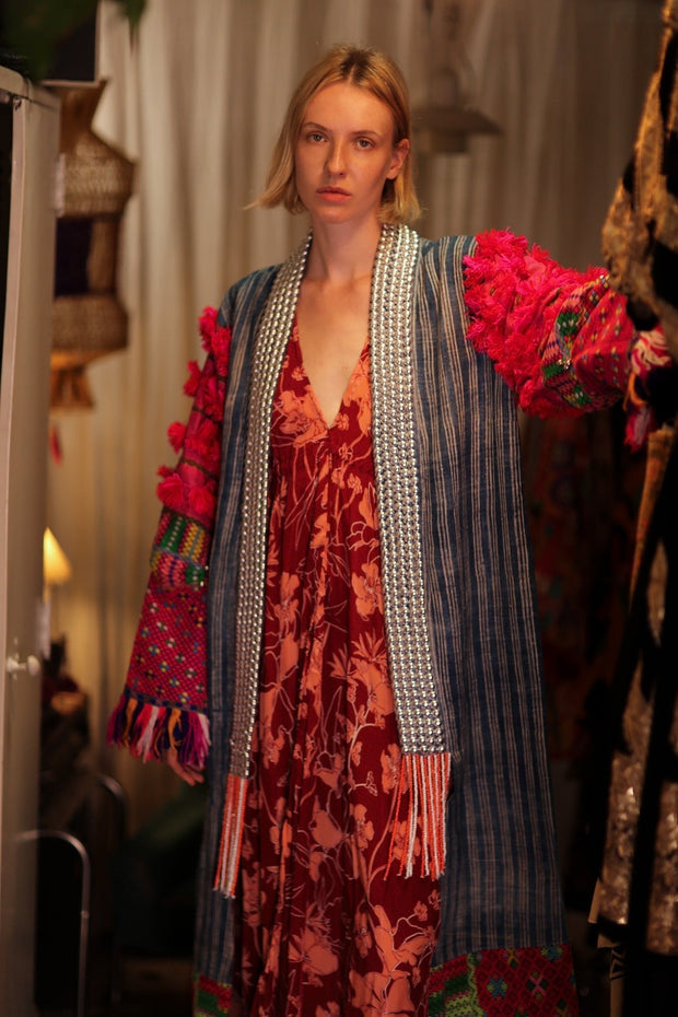 ANOUK EMBROIDERED HANDMADE COAT - sustainably made MOMO NEW YORK sustainable clothing, coatandjacket slow fashion