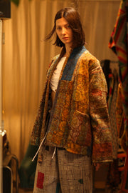 ARTISAN KANTHA KIMONO RIAA - sustainably made MOMO NEW YORK sustainable clothing, Coat slow fashion