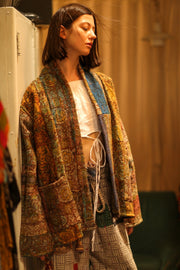 ARTISAN KANTHA KIMONO RIAA - sustainably made MOMO NEW YORK sustainable clothing, Coat slow fashion