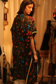 BIANCA EMBROIDERED KIMONO - sustainably made MOMO NEW YORK sustainable clothing, Coat slow fashion