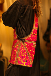 BIBI ARTISAN EMBROIDERED CROSSBODY BAG - sustainably made MOMO NEW YORK sustainable clothing, bag slow fashion