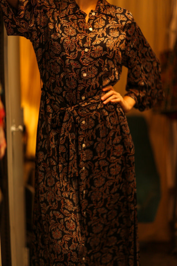 BOTTOM DOWN DRESS RUTH OLISA - sustainably made MOMO NEW YORK sustainable clothing, bestseller slow fashion