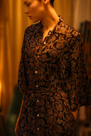 BOTTOM DOWN DRESS RUTH OLISA - sustainably made MOMO NEW YORK sustainable clothing, bestseller slow fashion