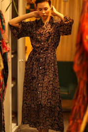 BOTTOM DOWN DRESS RUTH OLISA - sustainably made MOMO NEW YORK sustainable clothing, bestseller slow fashion
