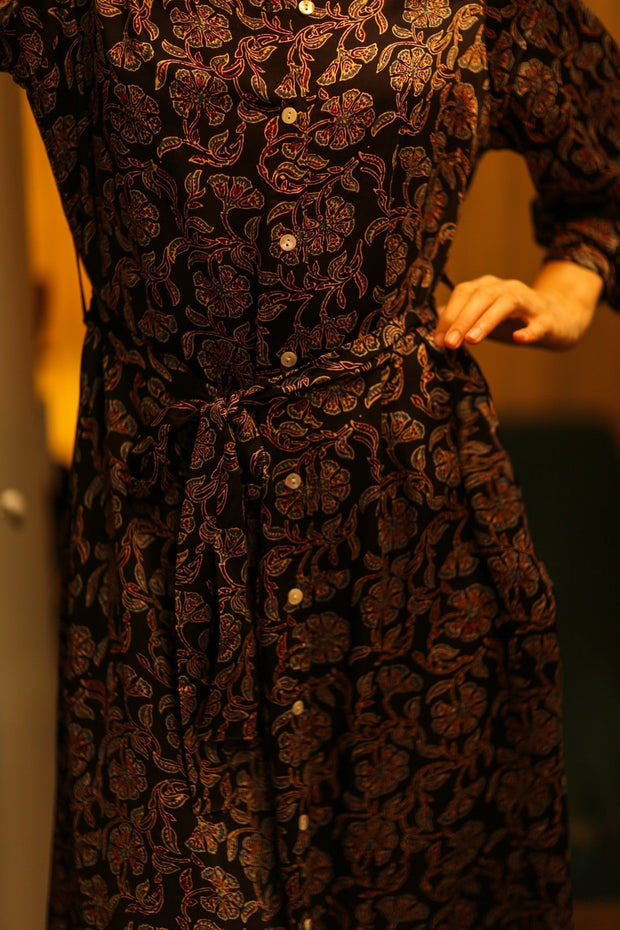 BOTTOM DOWN DRESS RUTH OLISA - sustainably made MOMO NEW YORK sustainable clothing, bestseller slow fashion