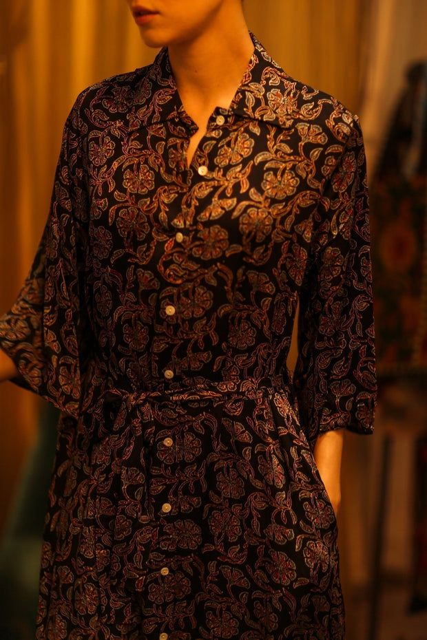 BOTTOM DOWN DRESS RUTH OLISA - sustainably made MOMO NEW YORK sustainable clothing, bestseller slow fashion