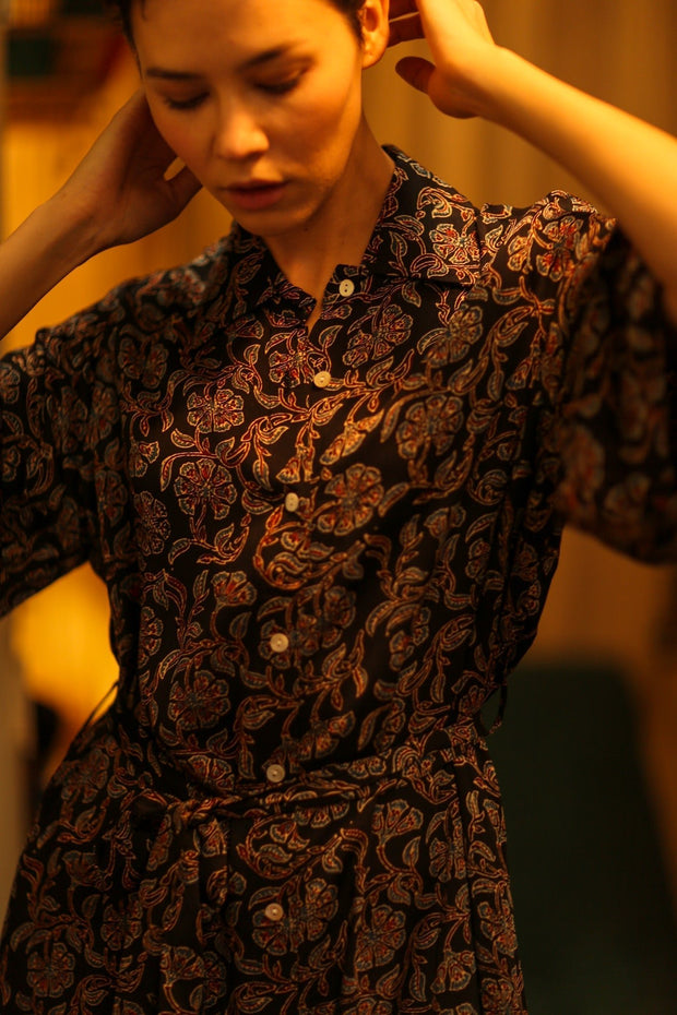 BOTTOM DOWN DRESS RUTH OLISA - sustainably made MOMO NEW YORK sustainable clothing, bestseller slow fashion