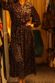 BOTTOM DOWN DRESS RUTH OLISA - sustainably made MOMO NEW YORK sustainable clothing, bestseller slow fashion