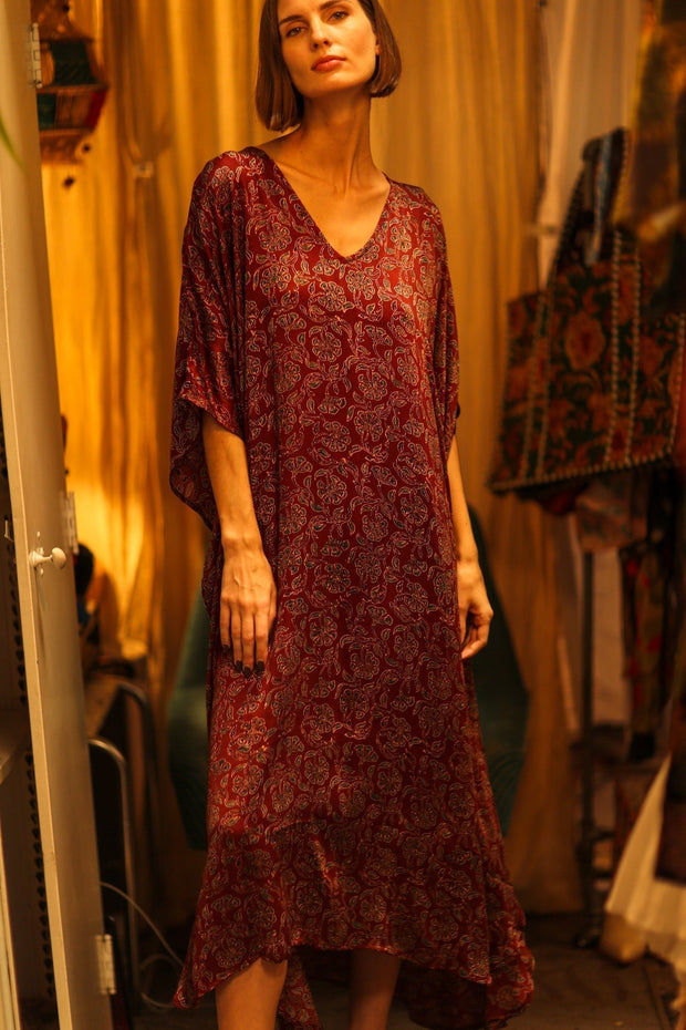 CAFTAN DRESS YAYA OZANI - sustainably made MOMO NEW YORK sustainable clothing, dresskaftan slow fashion