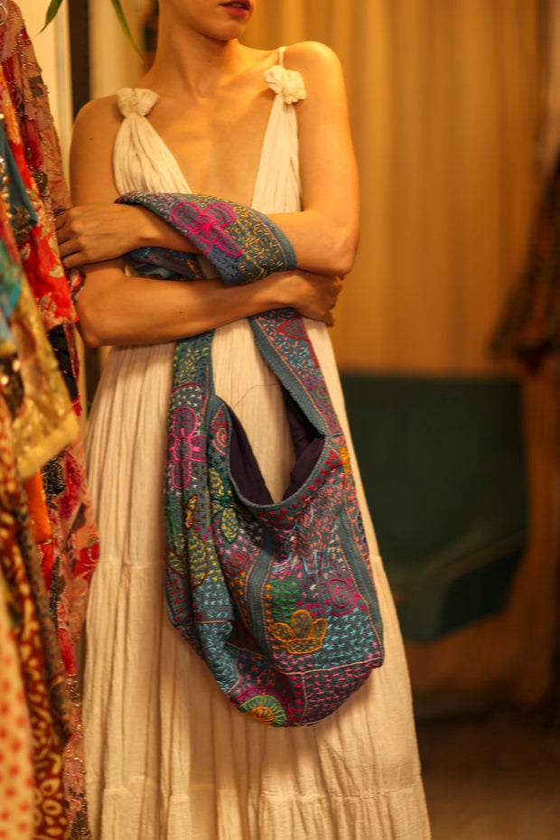 CHAILAI EMBROIDERED BAG - sustainably made MOMO NEW YORK sustainable clothing, bag slow fashion
