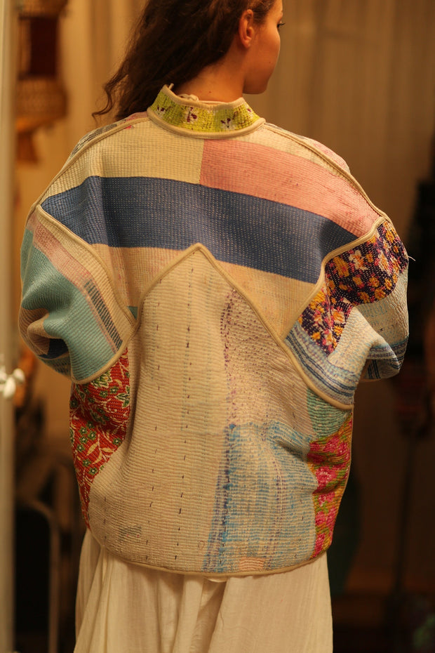 CHRISTOPHER KANTHA BOMBER JACKET - sustainably made MOMO NEW YORK sustainable clothing, bomber slow fashion