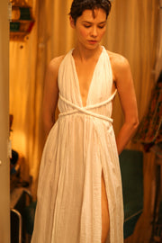 COTTON DRESS MAGRA - sustainably made MOMO NEW YORK sustainable clothing, bestseller slow fashion