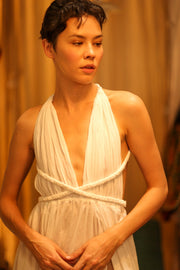 COTTON DRESS MAGRA - sustainably made MOMO NEW YORK sustainable clothing, bestseller slow fashion