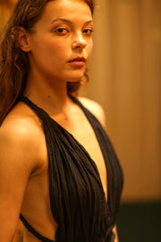 DAISY COTTON DRESS - sustainably made MOMO NEW YORK sustainable clothing, Boho Dress slow fashion