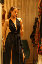 DAISY COTTON DRESS - sustainably made MOMO NEW YORK sustainable clothing, Boho Dress slow fashion