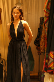 DAISY COTTON DRESS - sustainably made MOMO NEW YORK sustainable clothing, Boho Dress slow fashion