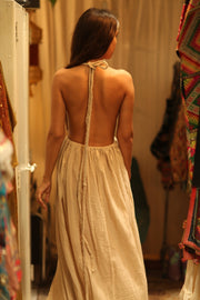 DAISY COTTON DRESS - sustainably made MOMO NEW YORK sustainable clothing, Boho Dress slow fashion