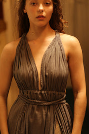 DAISY COTTON DRESS - sustainably made MOMO NEW YORK sustainable clothing, Boho Dress slow fashion