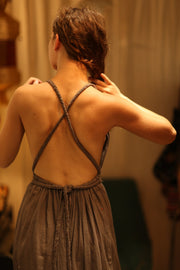 DAISY COTTON DRESS - sustainably made MOMO NEW YORK sustainable clothing, Boho Dress slow fashion