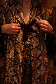 DIANA EMBELLISHED KIMONO - sustainably made MOMO NEW YORK sustainable clothing, embellished slow fashion