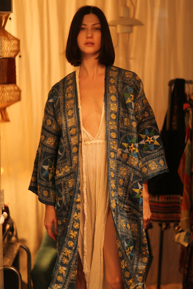 DUMA ARTISAN MADE KIMONO - sustainably made MOMO NEW YORK sustainable clothing, Coat slow fashion