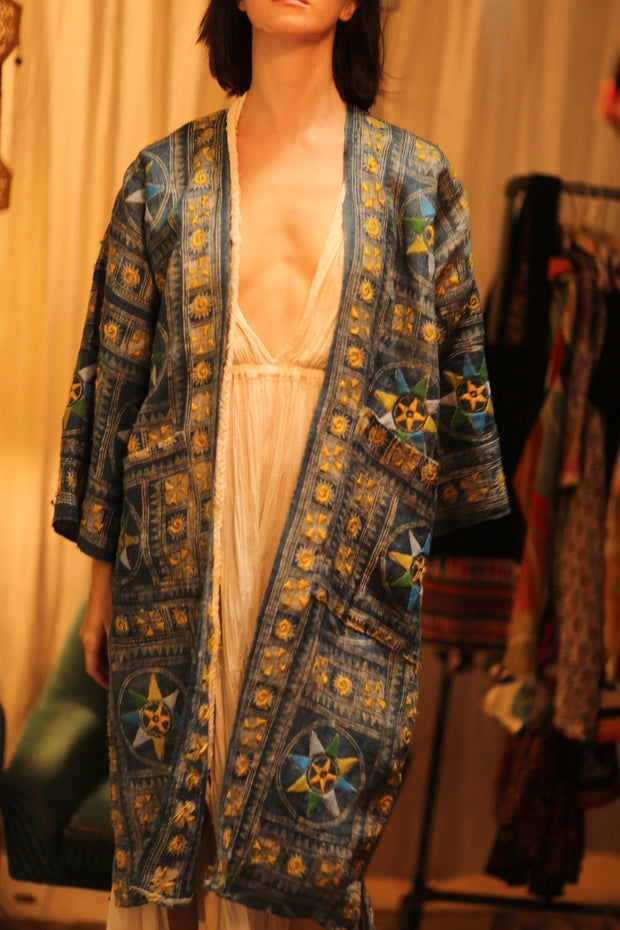 DUMA ARTISAN MADE KIMONO - sustainably made MOMO NEW YORK sustainable clothing, Coat slow fashion