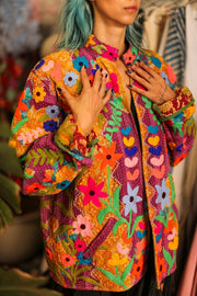 EMBROIDERED JACKET HOSIA - sustainably made MOMO NEW YORK sustainable clothing, bestseller slow fashion