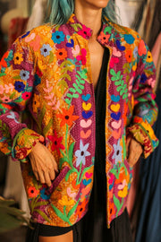 EMBROIDERED JACKET HOSIA - sustainably made MOMO NEW YORK sustainable clothing, bestseller slow fashion