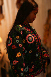 EMBROIDERED JACKET INGRID ARNOLD - sustainably made MOMO NEW YORK sustainable clothing, bestseller slow fashion
