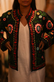 EMBROIDERED JACKET INGRID ARNOLD - sustainably made MOMO NEW YORK sustainable clothing, bestseller slow fashion