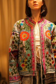 EMBROIDERED JACKET LIBBY - sustainably made MOMO NEW YORK sustainable clothing, coatandjacket slow fashion