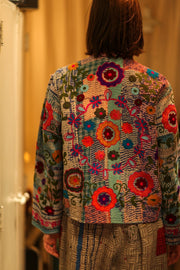 EMBROIDERED JACKET LIBBY - sustainably made MOMO NEW YORK sustainable clothing, coatandjacket slow fashion