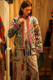 EMBROIDERED JACKET LIBBY - sustainably made MOMO NEW YORK sustainable clothing, coatandjacket slow fashion